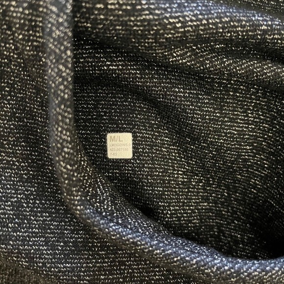 Lululemon Scuba Oversized Half-Zip Hoodie Black/Spark Shimmer M/L - Picture 3 of 5